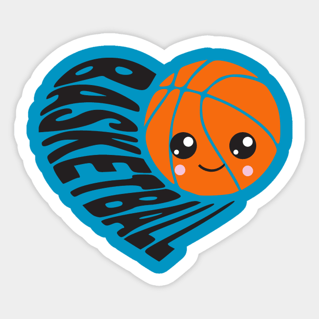 I Love Basketball Heart Emoji Sticker by 4Craig